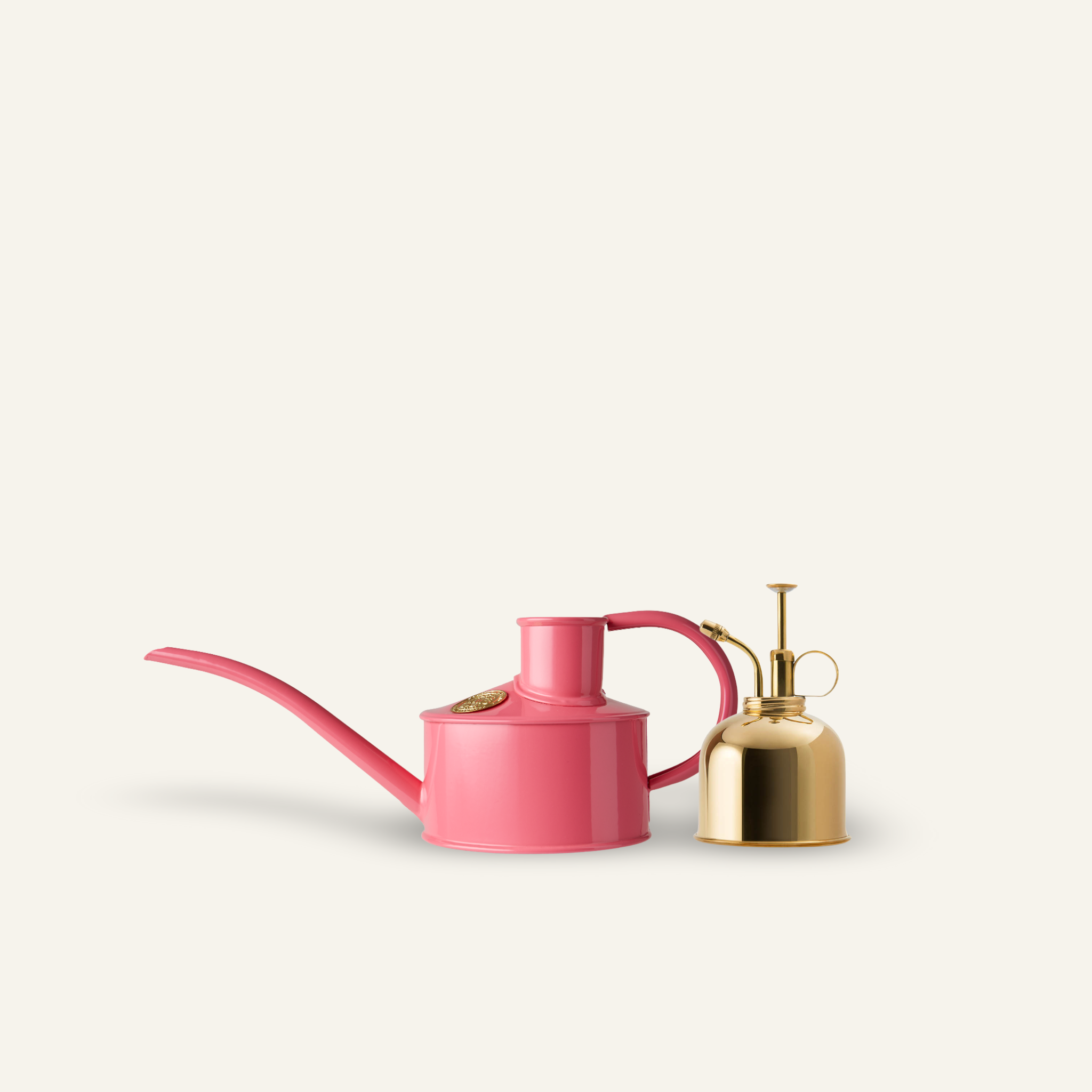 The Fazeley Flow - Houseplant Set - Peppercorn Pink & Brass - One Pint