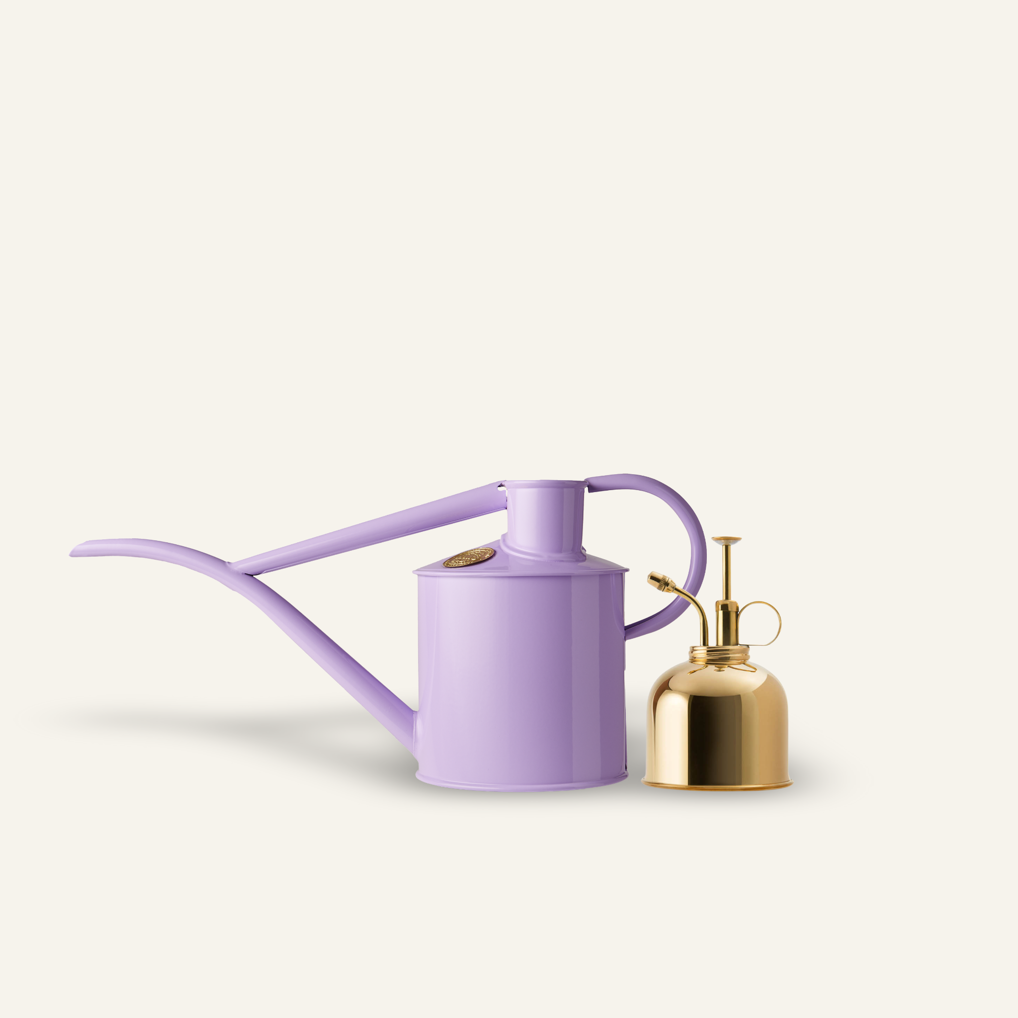 The Fazeley Flow - Houseplant Set - Misty Lilac & Brass - Two Pint